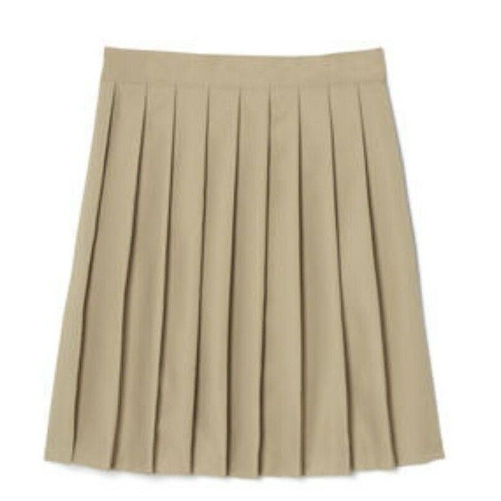 French Toast Girls‎ Khaki (Tan) Pleated Uniform Skirt size 16 NWT